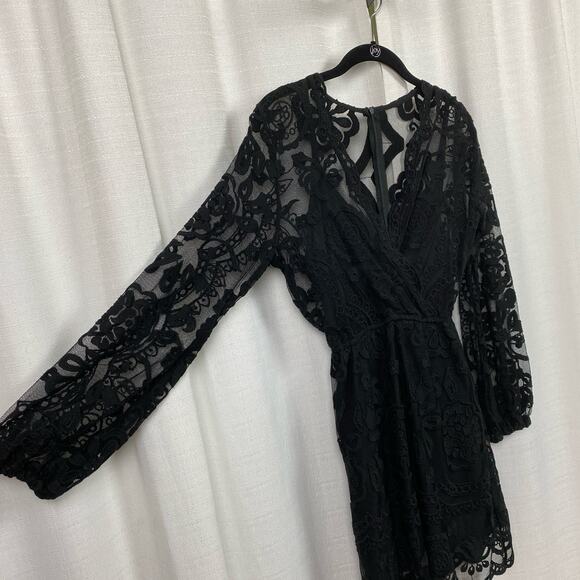 Jen’s Pirate Booty Black Lace Ara Mini Dress Sz.S - Picture 9 of 16